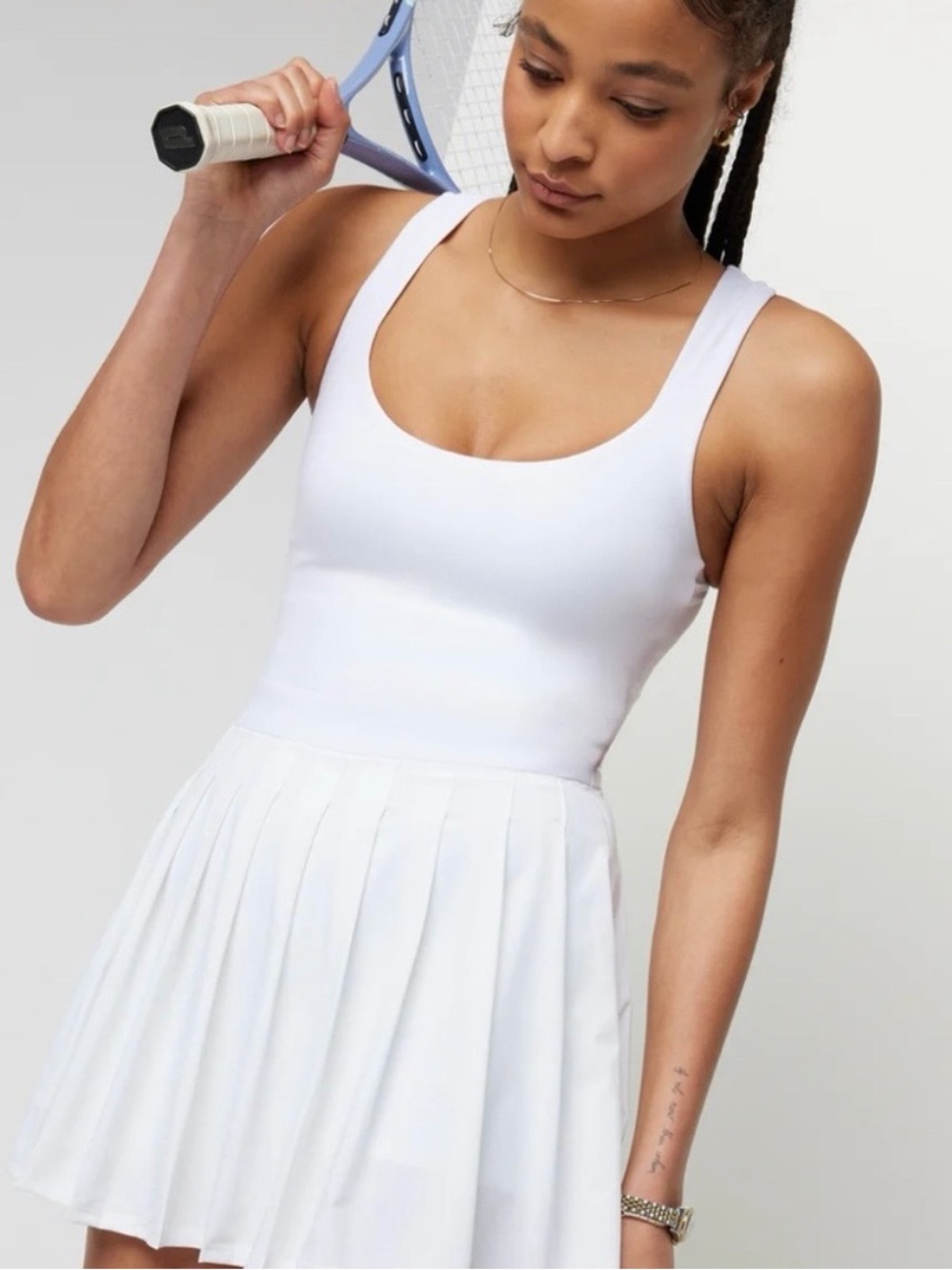 Vuori Set Dress White Tennis Pickleball Athletic Mini Dress XS